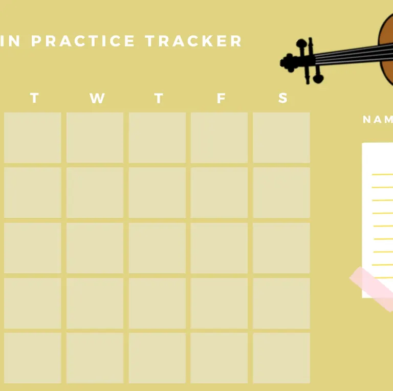 Free Printable Practice Tracker