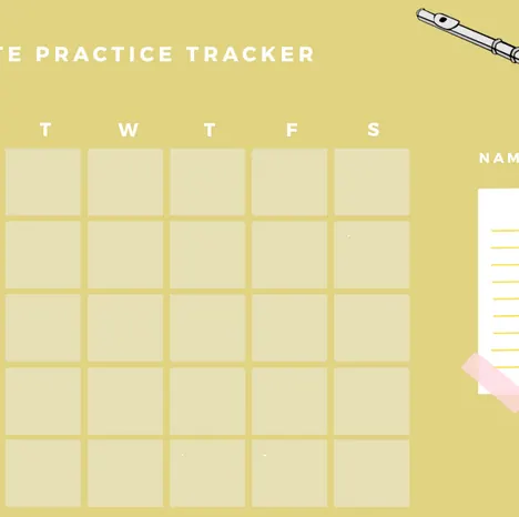 Free Printable Practice Tracker