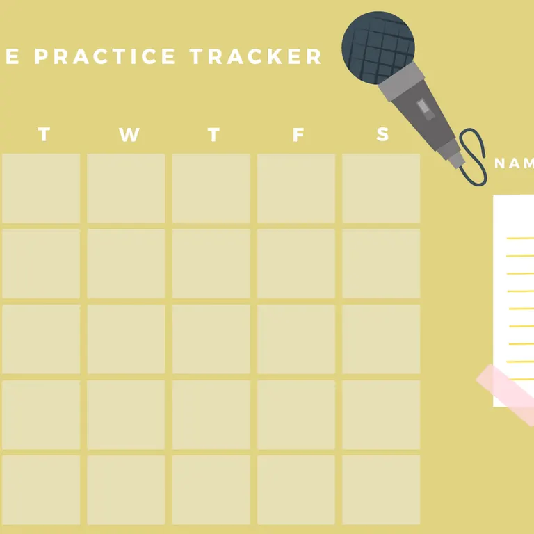 Free Printable Practice Tracker